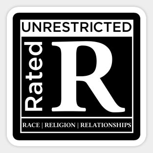 Rated R Full Sticker